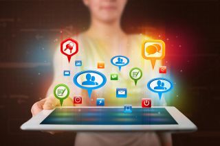 Foto: Tablet mit Symbole