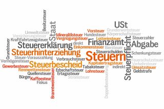 Foto: Tagcloud, Steuern, Staat