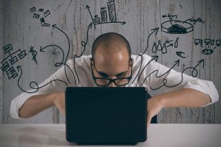 Foto: Planung, Mann, Graph, Diagramm